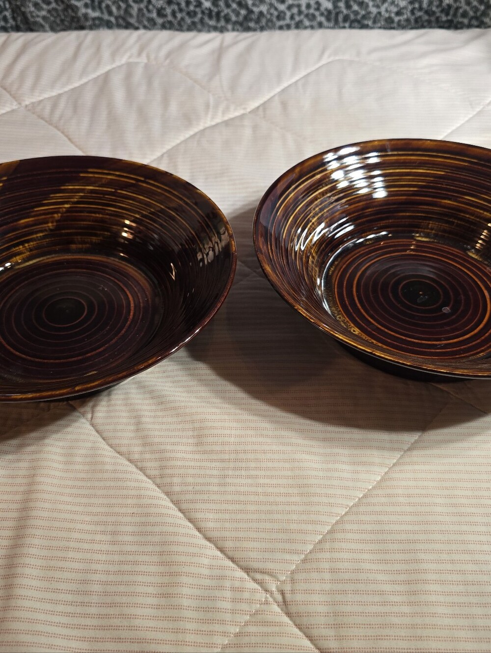 Vintage Sakura Port Of Call Tortoise Shell Serving Bowls Set Of 2